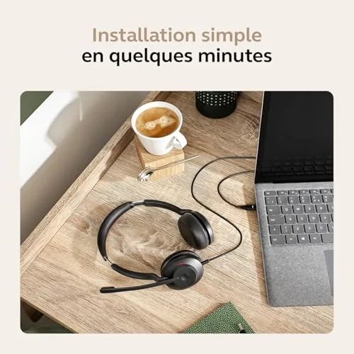 Jabra Evolve2 30 SE UC USB-C Noir - vue 6