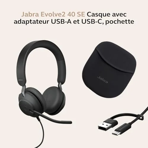 Jabra Evolve2 40 SE UC Filaire USB-C Stéréo - vue 8