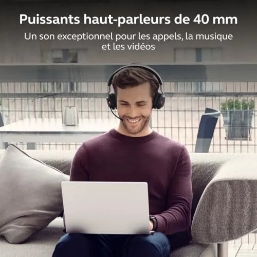 Jabra Evolve2 65 Noir Sans-fil Stéréo Supra-aural - vue 7