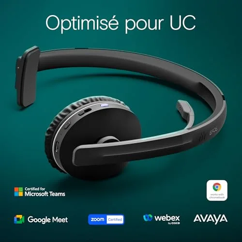 EPOS ADAPT 231 Mono Bluetooth USB-C Noir - vue 5