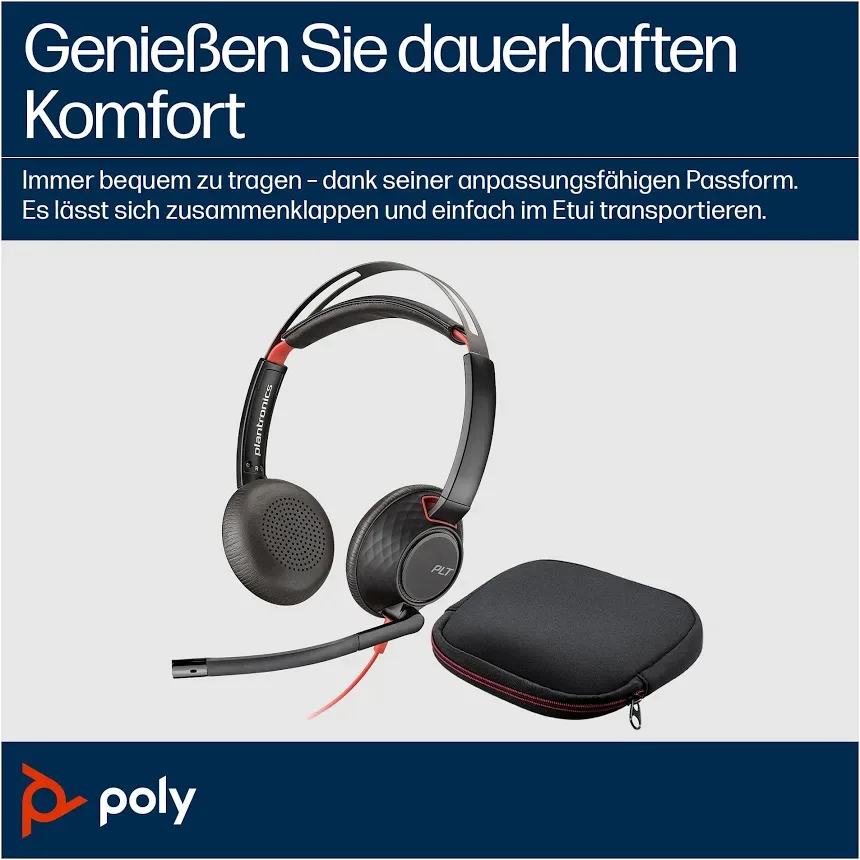 Poly Blackwire 5220 Noir - vue 4