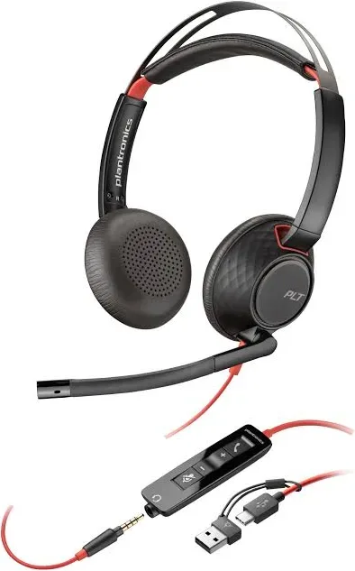 Poly Blackwire 5220 Noir - vue 5