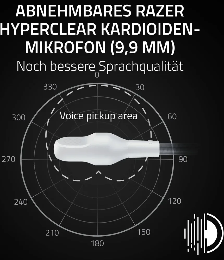 Razer BlackShark V3 X Hyperspeed Blanc - vue 5