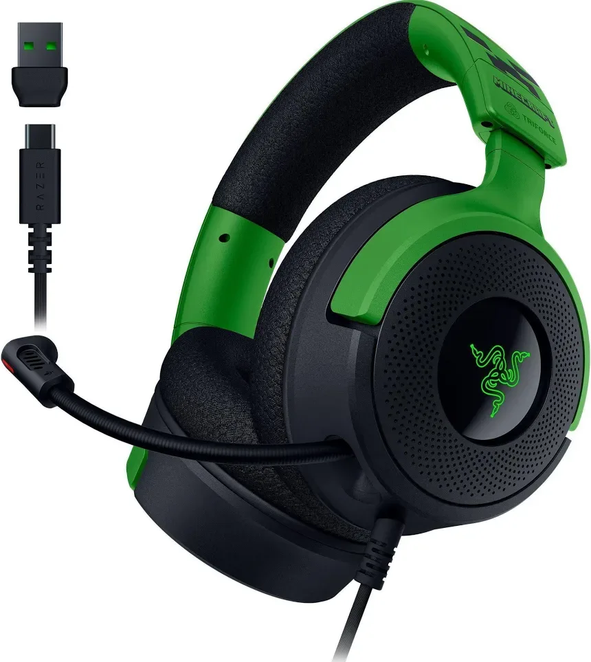 Razer Kraken V4 X Édition Minecraft Noir - vue 4