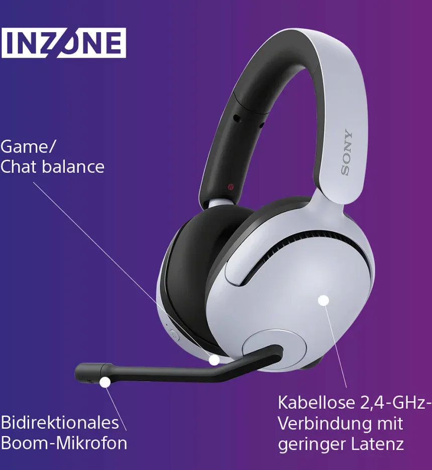 Sony INZONE H5 Blanc - vue 5
