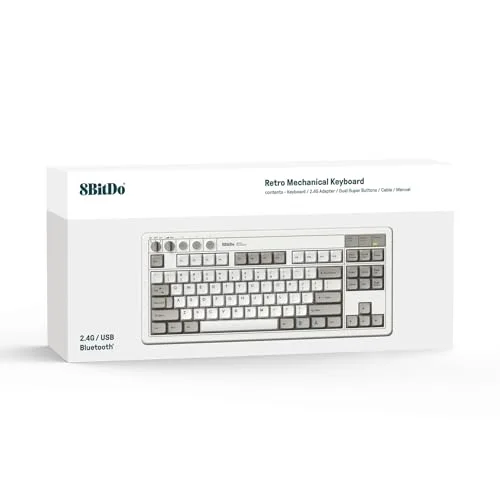 8BitDo Retro Mechanical Keyboard M Edition 87 touches - vue 5