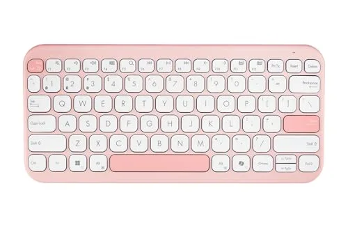 Asus KW100 Marshmallow Clavier Sans Fil 75% AZERTY Rose