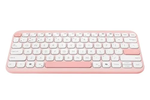 Asus KW100 Marshmallow Clavier Sans Fil 75% AZERTY Rose - vue 4