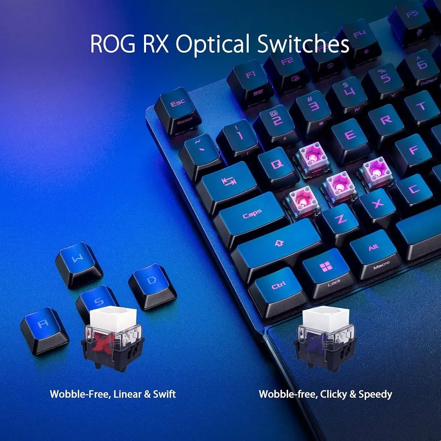 ASUS ROG Strix Scope II RX Noir - vue 4
