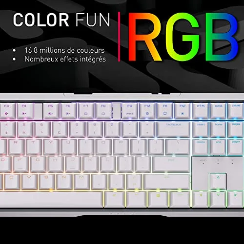 Cherry MX 3.0S Wireless RGB AZERTY Noir - vue 5