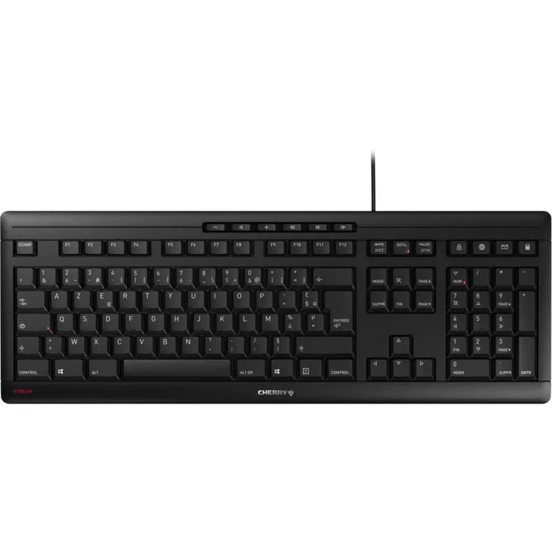 CHERRY STREAM KEYBOARD Noir - vue 1