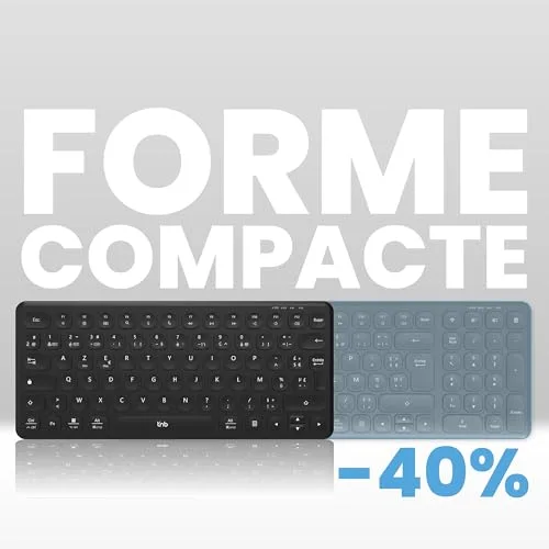 T'nB Clavier Bluetooth MINI AZERTY Rechargeable Ultra fin - vue 5