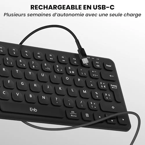T'nB Clavier Bluetooth MINI AZERTY Rechargeable Ultra fin - vue 7