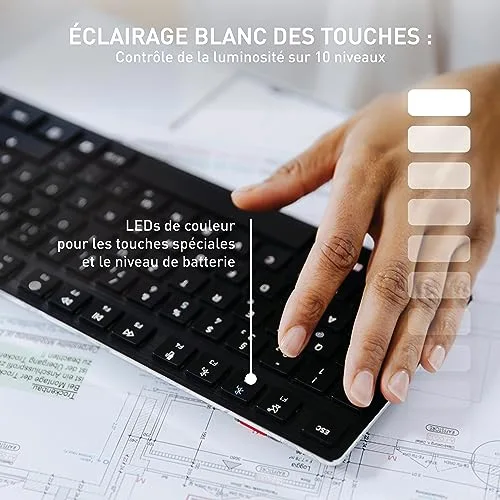 Cherry KW X ULP Clavier mécanique ultra-plat QWERTZ Noir - vue 6