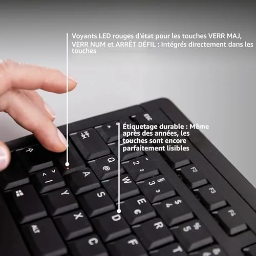 Cherry Stream Keyboard USB Full-size Noir - vue 5