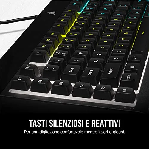 Corsair K55 RGB Pro Noir Filaire AZERTY Membrane - vue 6