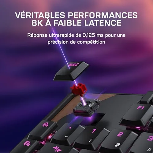 Turtle Beach Command Series KB5 Full-Size Mécanique Low-Profile RGB AZERTY - vue 8