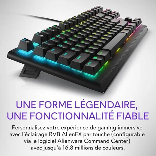 Dell Alienware AW420K TKL Mécanique Cherry MX Red RGB - vue 6