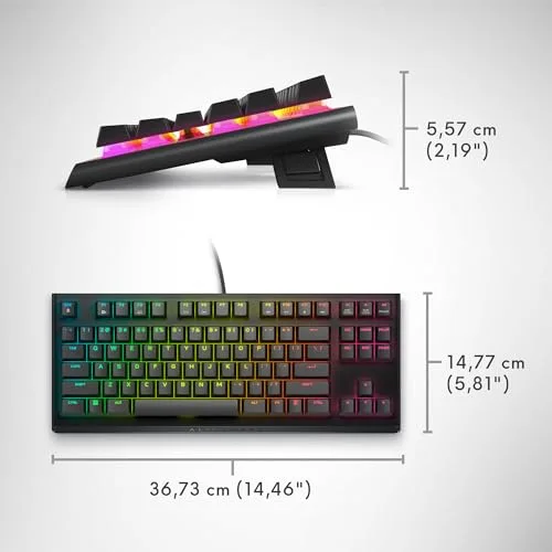 Dell Alienware AW420K TKL Mécanique Cherry MX Red RGB - vue 8