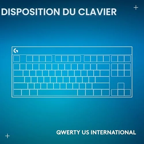 Logitech G915 X LIGHTSPEED Tactile AZERTY Noir - vue 2