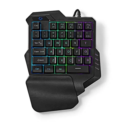Nedis GKBDS110BK Clavier gaming à une main RGB Membrane - vue 2