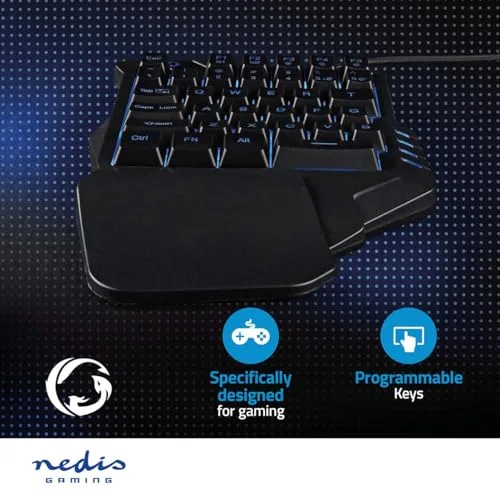 Nedis GKBDS110BK Clavier gaming à une main RGB Membrane - vue 5