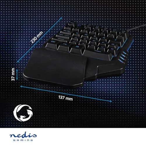 Nedis GKBDS110BK Clavier gaming à une main RGB Membrane - vue 7