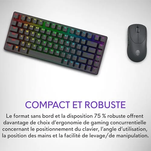 Alienware Pro Wireless Gaming Keyboard RGB Hot-swap - vue 4