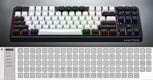 HATOR Rockfall 3 TKL Wireless RGB Hot-Swap - vue 6