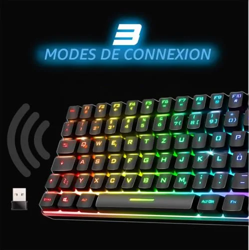 Spirit Of Gamer ELITE K70 TKL 65% Sans Fil RGB - vue 4