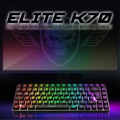 Spirit Of Gamer ELITE K70 TKL 65% Sans Fil RGB - vue 7