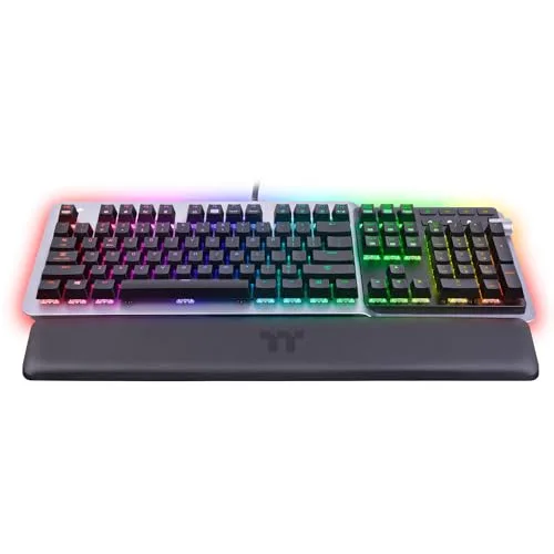 Thermaltake Argent K5 RGB Cherry MX Speed Silver - vue 4