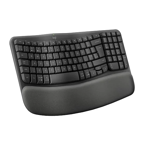 Logitech Wave Keys Ergonomique Sans Fil Graphite AZERTY