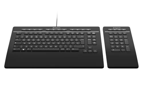 Clavier et pavé numérique - 3Dconnexion - Keyboard Pro - AZERTY - Filaire - Mécanique - vue 2