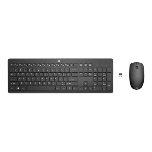 HP 235 Combo Clavier et Souris Sans Fil Membrane AZERTY Noir
