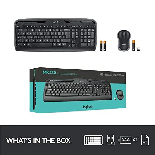 Logitech MK330 Combo Clavier et Souris Sans Fil AZERTY Membrane - vue 9