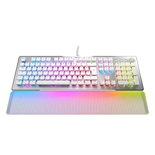 ROCCAT Vulcan II Max Clavier Optique Full-size AZERTY Blanc