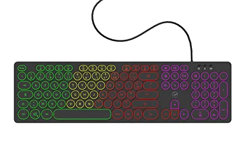 Mobility Lab ML306858 Clavier Filaire RGB AZERTY Touches Rondes