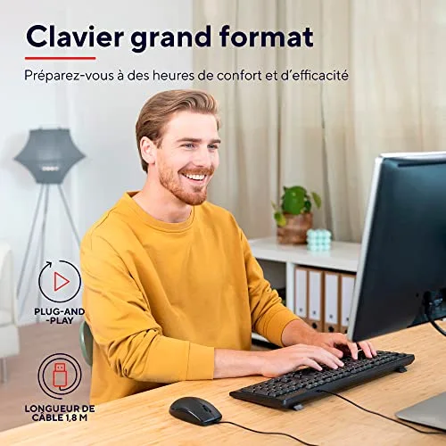 Trust Taro Clavier filaire AZERTY silencieux - vue 2