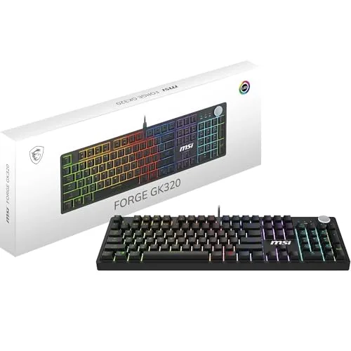 MSI FORGE GK320 Clavier Mécanique Red RGB AZERTY
