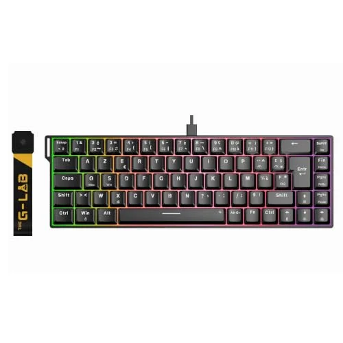 THE G-LAB Keyz Titanium Wireless 65% AZERTY RGB
