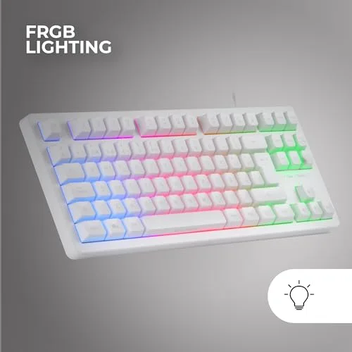 Mars Gaming MK023 TKL RGB Blanc AZERTY - vue 4