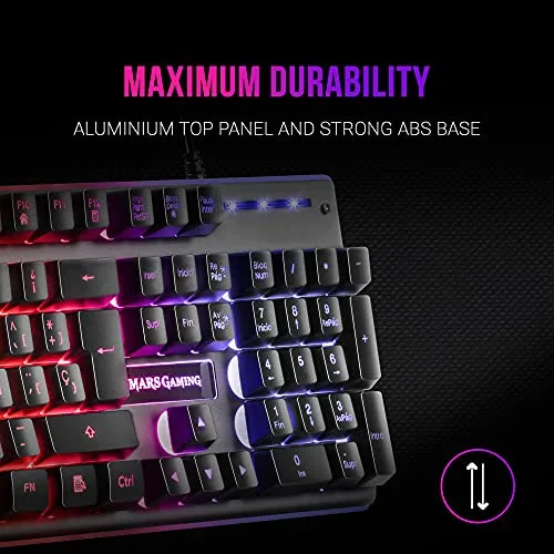 Mars Gaming MK220 H-Mech FRGB Rainbow AZERTY - vue 3