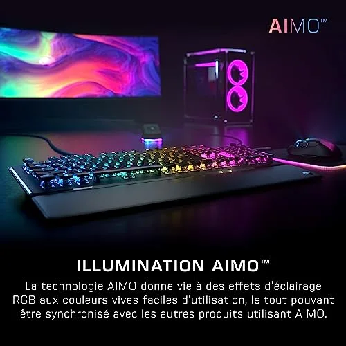 ROCCAT Vulcan II Linéaire Noir AZERTY - vue 4
