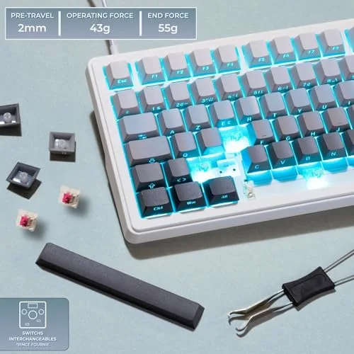 The G-Lab Keyz Elite 300 TKL 75% Sans fil triple mode RGB - vue 5