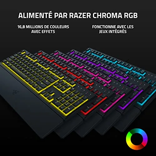 Razer Ornata V3 X Clavier gaming ergonomique silencieux RGB - vue 7