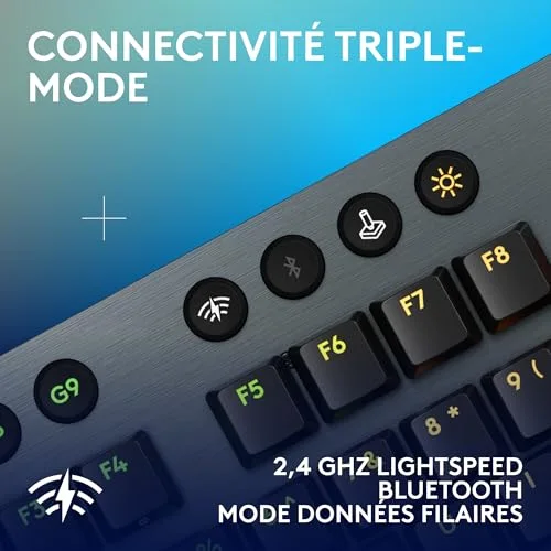 Logitech G915 Lightspeed GL Tactile AZERTY Noir - vue 6