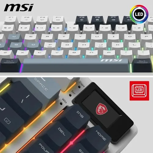 MSI FORGE GK600 TKL Wireless Blanc RGB - vue 5