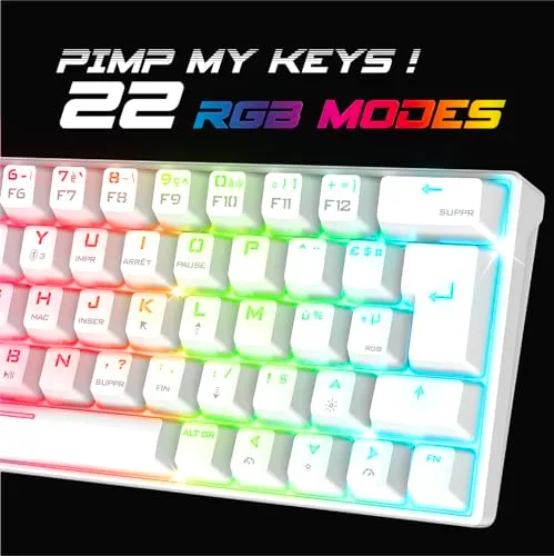Spirit of Gamer XPERT K200 Mécanique Sans Fil 60% RGB AZERTY - vue 7