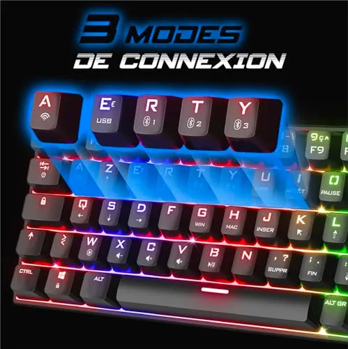 Spirit Of Gamer XPERT K200 Mécanique Sans Fil 60% RGB - vue 4